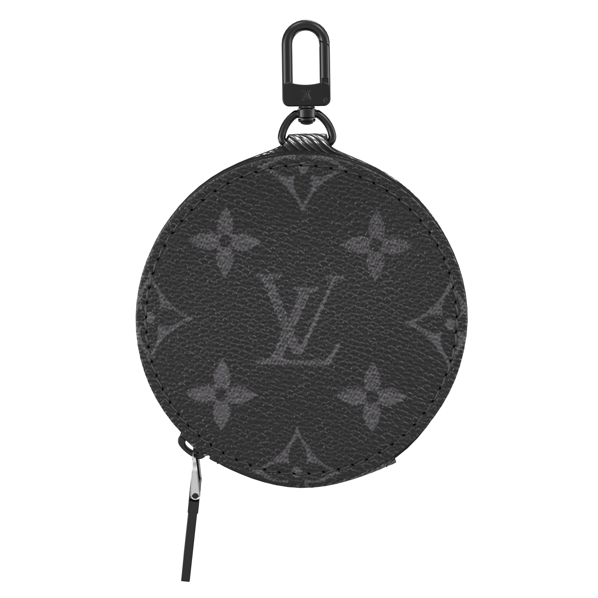 Round Pouch Monogram Eclipse / Black Other Monogram Canvas - Women